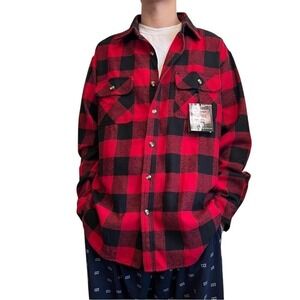 Vintage Deadstock Guide's Choice Pro Elite 8oz Cotton Buffalo Plaid Shirt LT